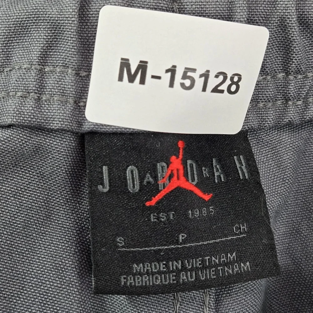 Jordan Men Pants S Gray Jumpman Embroidery Chicago Cargo Logo 29